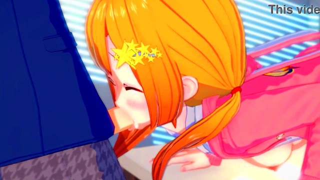 Hentai girl can't stop sucking dick