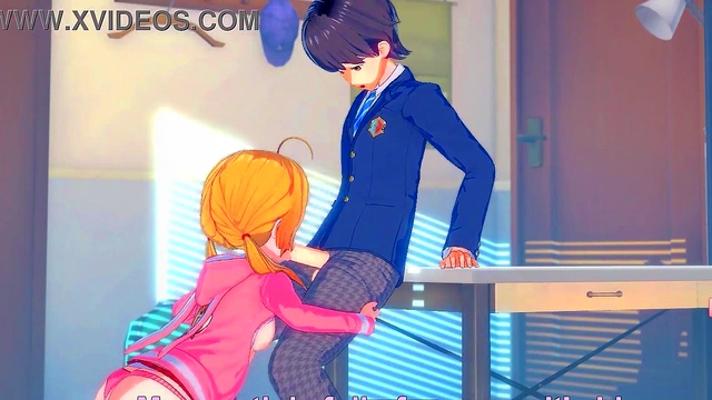 Hentai girl can't stop sucking dick