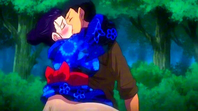 Hentai StepAunt fucks tons of guys in forest