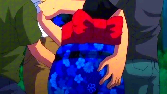 Hentai StepAunt fucks tons of guys in forest