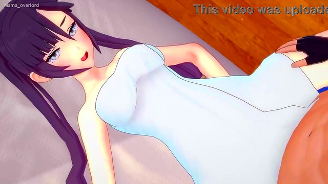 Mona takes off her towel to fuck (hentai) (uncensored)