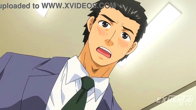 My mature coworker gets horny fucking at work - Hentai [SUBTITLED]