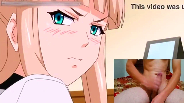 Japanese student very horny watching hentai