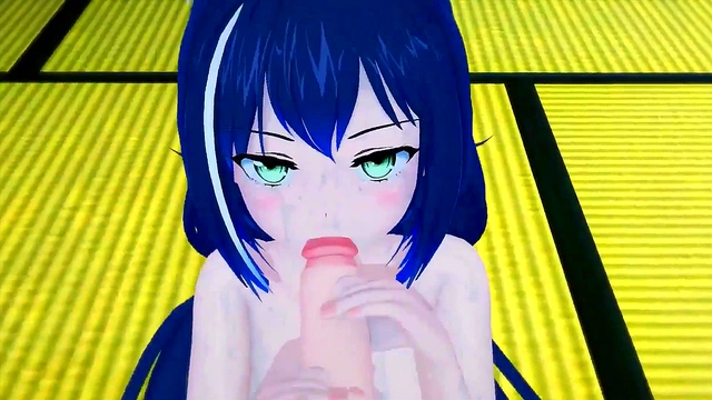 Cute cat girl loves sucking and fucking big dick - Hentai anime