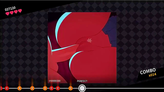 mirko hentai sucks and fucks to the rhythm of the music (hentai game)