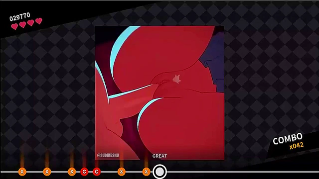 mirko hentai sucks and fucks to the rhythm of the music (hentai game)