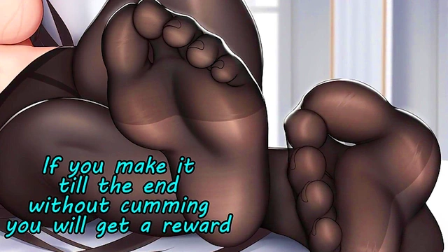 Anime/Hentai feet JOI challenge (feet'JOI'humiliation'censorship)