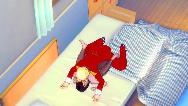 Hentai Raven (Teen Titans) Porn with a man in red suit