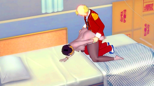 Hentai Raven (Teen Titans) Porn with a man in red suit