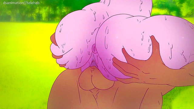 Princess Bubblegum fucked in the park for a Chocolate Bar ! Hentai Adventure Time 2d (