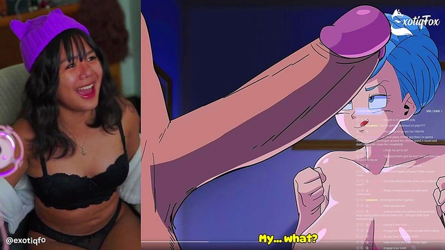 HOT DRAGONBALL HENTAI REACTION CUTE ASIAN STREAMER Exotiq Fox Solo Gooner Girl
