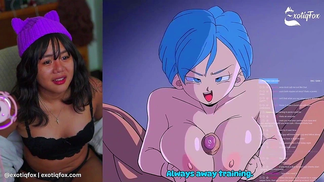 HOT DRAGONBALL HENTAI REACTION CUTE ASIAN STREAMER Exotiq Fox Solo Gooner Girl