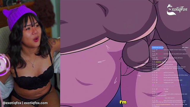 HOT DRAGONBALL HENTAI REACTION CUTE ASIAN STREAMER Exotiq Fox Solo Gooner Girl