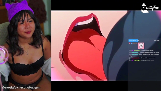 HOT DRAGONBALL HENTAI REACTION CUTE ASIAN STREAMER Exotiq Fox Solo Gooner Girl