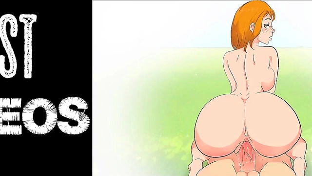 Steve spies on Alex taking off her skirt (he saw her bare pussy) Minecraft Hentai Cartoon