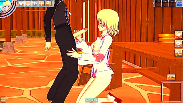 Hentai Hottie Elanor Jerks Off And Fucks Guy Outdoors