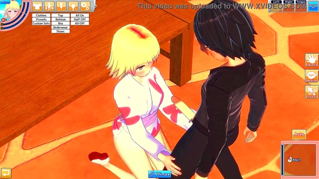 Hentai Hottie Elanor Jerks Off And Fucks Guy Outdoors