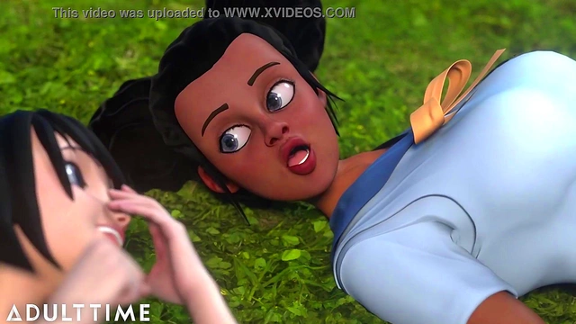 ADULT TIME - Big Titty BFFs Practice Scissoring Together At Hentai Sex University