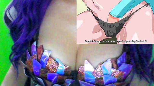 Hentai AMANEE Part 2 - FUCKS HIS WHILE THE GUY IS PLAYING VIDEO GAMES