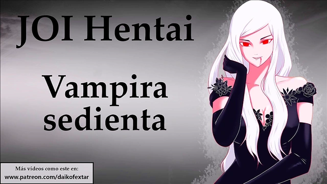JOI hentai Can you keep up with the vampire?