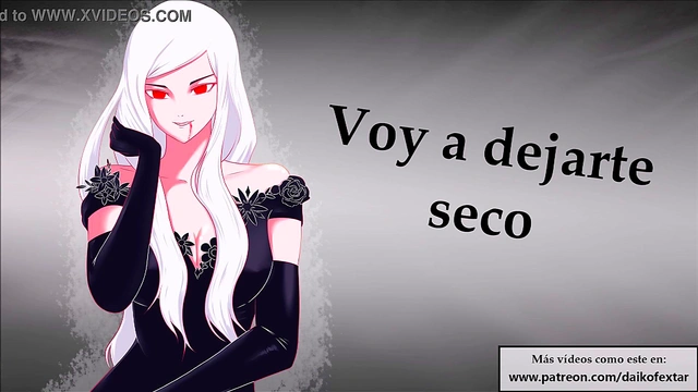 JOI hentai Can you keep up with the vampire?