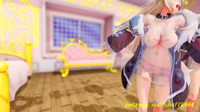 no VR mmd Fuwa Moco Dance 3d hololive Hentai