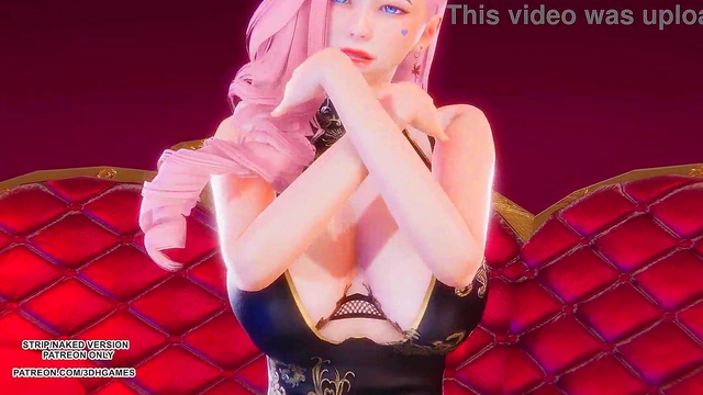 [MMD] HYOLYN - One Way Love Seraphine Sexy Kpop Dance League Of Legends Uncensored Hentai