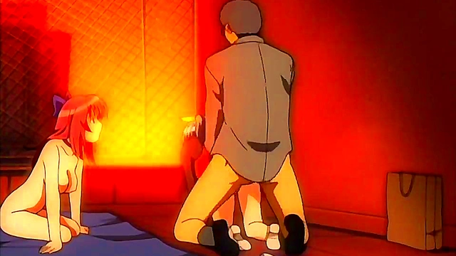 Hentai teacher fucks student on a windy rooftop (english dub)