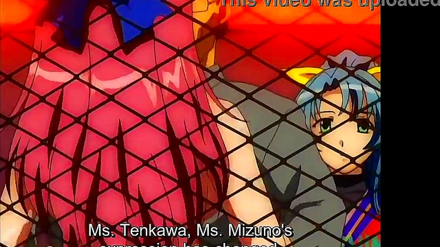 Hentai teacher fucks student on a windy rooftop (english dub)