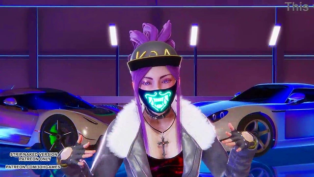 [MMD] EXID - Pink Hot Ahri Seraphine Akali Hot Kpop Dance League of Legends KDA Hentai