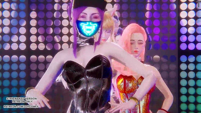 [MMD] EXID - Up Down Ahri Akali Kaisa Evelynn Seraphine Hot Kpop Dance League Of Legends