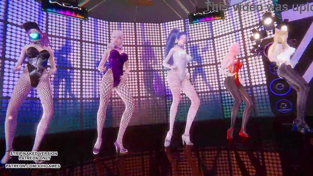 [MMD] EXID - Up Down Ahri Akali Kaisa Evelynn Seraphine Hot Kpop Dance League Of Legends