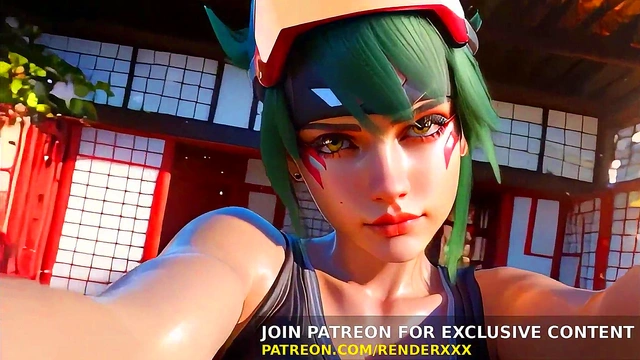 3D Animation : Overwatch - Kiriko Dick Ride Uncensored Hentai