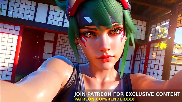 3D Animation : Overwatch - Kiriko Dick Ride Uncensored Hentai
