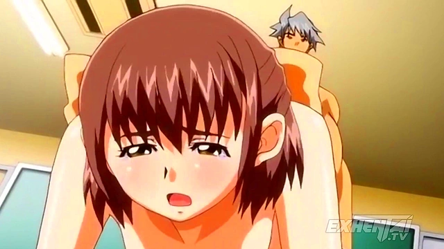 Young Student Get his First Creampie - Hentai