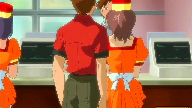 Boss Plays with His Shy Employee While Helping a Client - Hentai UNCENSORED [SUBTITLED]