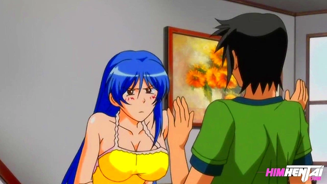 Hentai Uncensored - He masturbates his horny stepsister while talking to her boyfriend