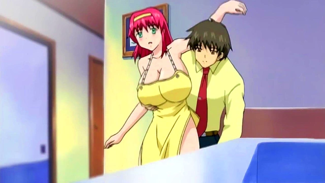 Hentai – Touching My Stepmom's Huge Ass While Cooks [UNCENSORED] [SUBTITLED]