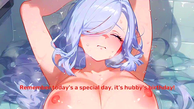 HENTAI JOI - Shenhe's birthday gift for you Cucking in the bath! (NTR