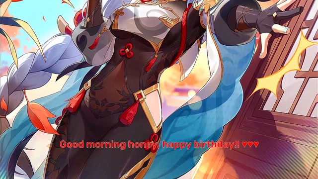 HENTAI JOI - Shenhe's birthday gift for you Cucking in the bath! (NTR