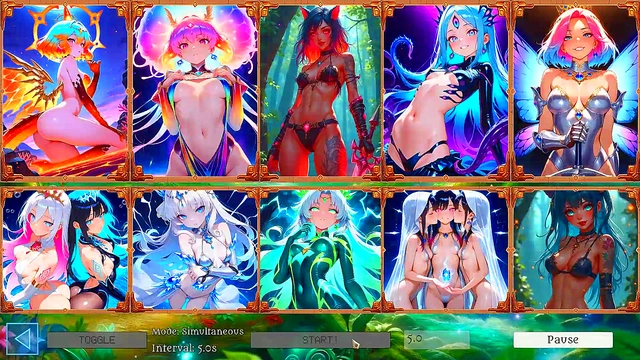 Battle Babes Hentai Game Slideshow - 10 Hot Fantasy Girls ft Elara'Seraphina Morrigan!