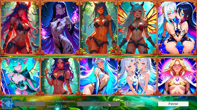 Battle Babes Hentai Game Slideshow - 10 Hot Fantasy Girls ft Elara'Seraphina Morrigan!