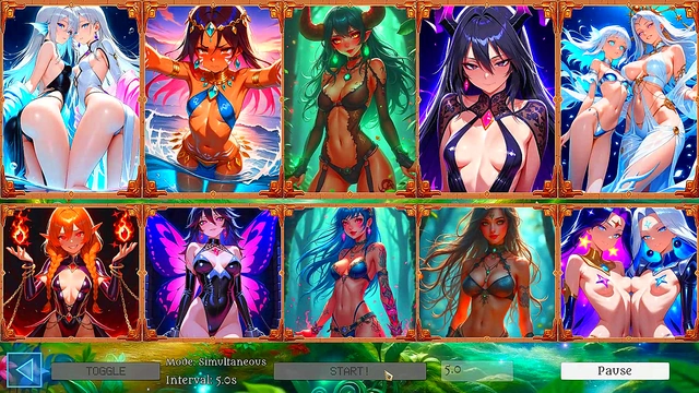 Battle Babes Hentai Game Slideshow - 10 Hot Fantasy Girls ft Elara'Seraphina Morrigan!