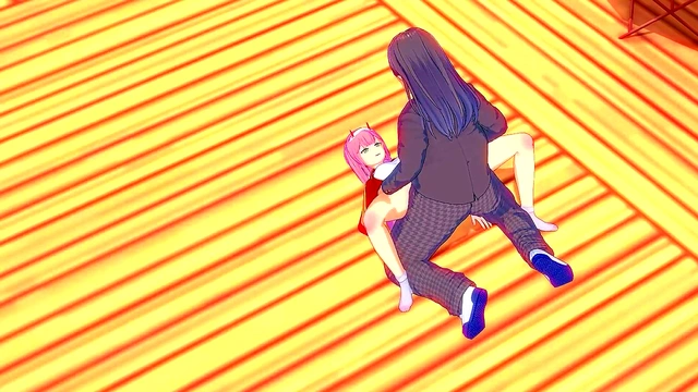 Zero Two of Darling in the Franxx getting fucked by an ugly guy