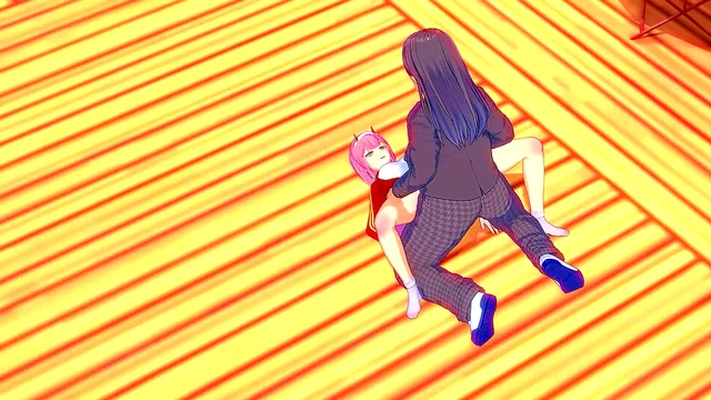 Zero Two of Darling in the Franxx getting fucked by an ugly guy