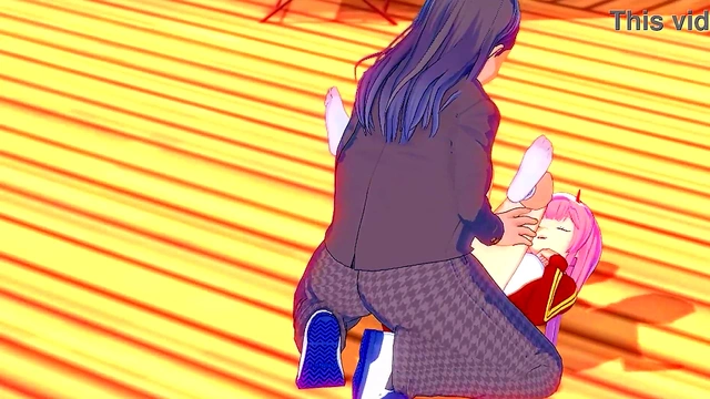 Zero Two of Darling in the Franxx getting fucked by an ugly guy