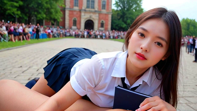 Asian Student Seduction: POV Titjob'Oral Cleanup'and Creampie Fantasy (with pussy