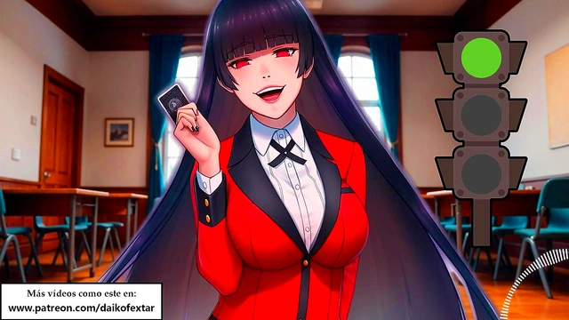 JOI hentai - Green light'red light Masturbation instructions with Spanish voice Kakegurui