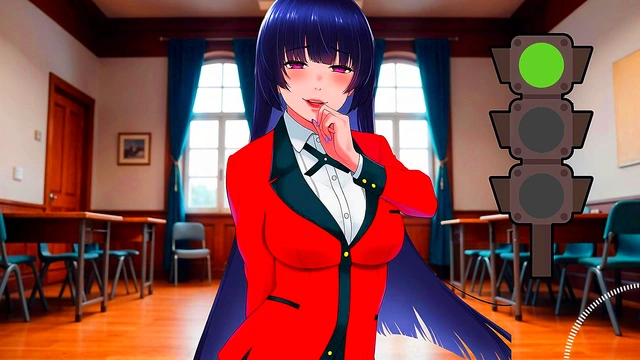 JOI hentai - Green light'red light Masturbation instructions with Spanish voice Kakegurui