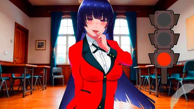 JOI hentai - Green light'red light Masturbation instructions with Spanish voice Kakegurui